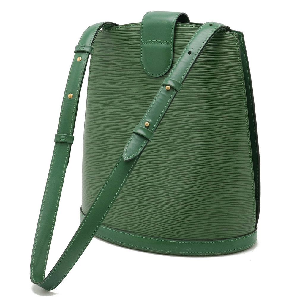 Louis Vuitton Epi Shoulder Hobo Green Borneo Cluny Bag